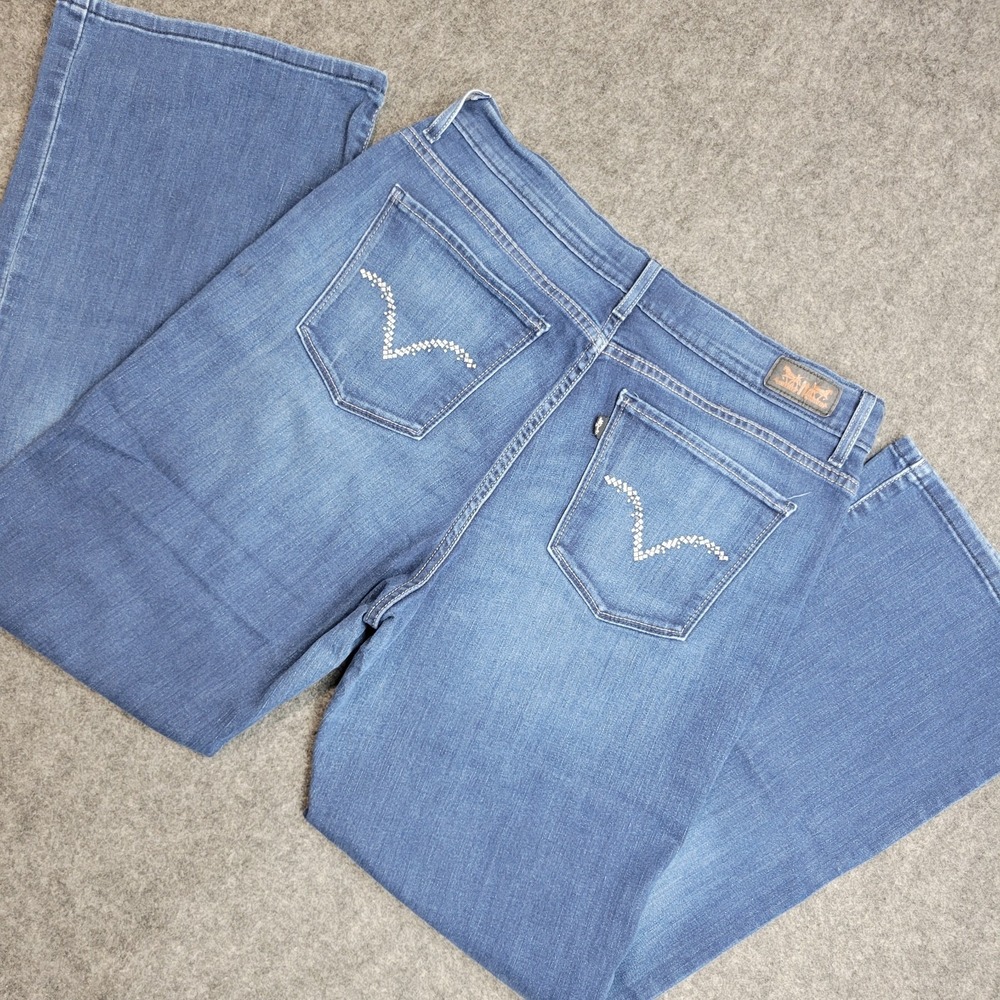Levis 512 Jeans Womens 16S Blue Denim Perfectly Slimming Bootcut Leg Streetwear‎